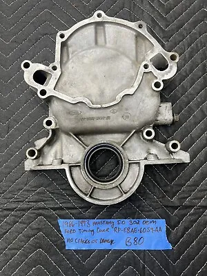 86-93 Ford Mustang GT 302 Water Pump Aluminum Timing Chain Cover RF-E5AE-6059-FA • $90