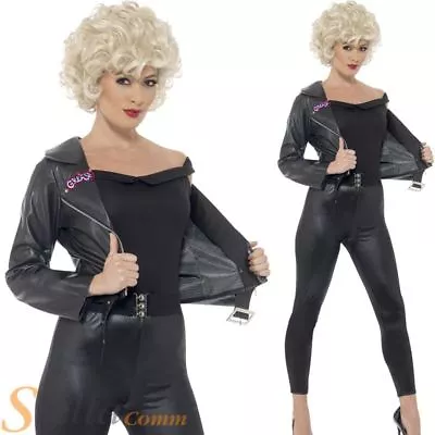 Ladies Sandy Final Scene Grease T-Birds Costume Womens 50s Fancy Dress Outfit • £40.49