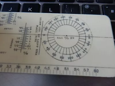 £41.99 • Buy Antique Celluloid  ART DECO ERA  OPTICAL  OPTICIANS  RULER & GAUGE  15 X 5 CM  B