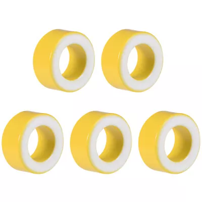 5pcs 12 X 20.5 X 9.8mm Ferrite Ring Iron Powder Toroid Cores Yellow White • $7.10