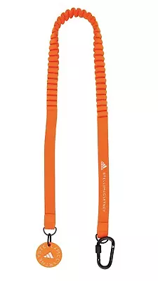 $37 • Buy Adidas By Stella McCartney Lanyard Keychain Orange Black Carabiner Running