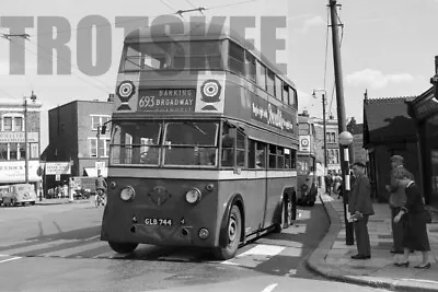 35mm Negative London Transport Trolleybus Leyland TTB5 1744 GLB744 1959 • £4.39