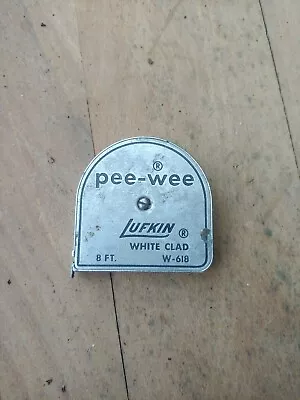 Vintage Tape Measure Lufkin 8ft Pee Wee White Clad 618 • $12.99