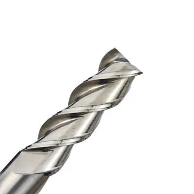 Carbide End Mill For Aluminum 3 Flute Square End Mill CNC 1/4 Inch Shank Upcut • $14.99