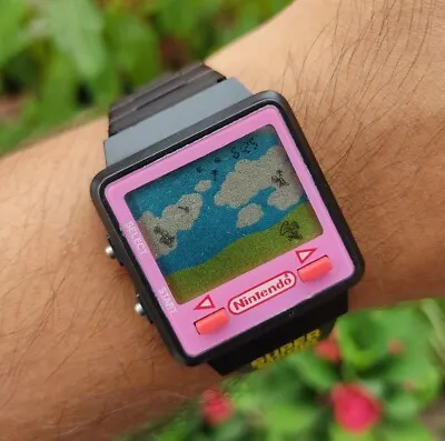 Super Mario Bros Game Watch Quartz Works Fine Vintage Mini Game • $199