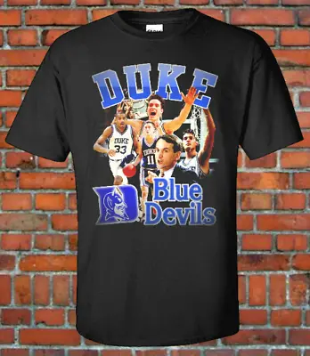 Duke Blue Devils 90s Vintage Bootleg Tee NCAA Basketball National Champs Final • $16.99