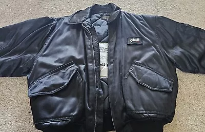 Vintage Genuine Schott  CWU-R Bomber Jacket Flyers Flight Aviation Size Medium • £27.94