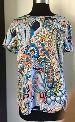 J Crew Colorful Moonglow Paisley Blouse Top Size S • $12