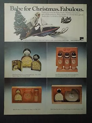 1978 Faberge BABE Cologne Gift Sets For Christmas Magazine Ad • $14.99
