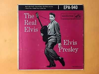 Elvis Presley “The Real Elvis” EPA-940 45EP - Original Sleeve/45 Record • $60