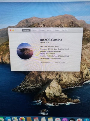 £100 • Buy Apple Imac 21.5 Late 2012 8GB 1TB 
