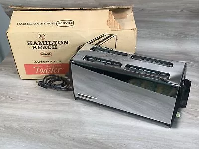 Vintage Hamilton Beach Scovill 4 Slot Chrome Toaster Model 307 W/ Box • $39.99