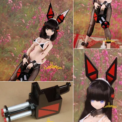 Bra+Panties+Headwear+Gun Clothes Fighting Bunny Girl Outfit For 1/3SD BJD Doll • $62.84