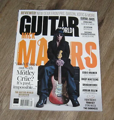 Guitar World 2024 Magazine MICK MARS Drop Nineteens | Eddie Kramer • $21.95