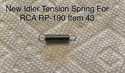 RCA & Others With RP190 Record Player Changer Idler Tension Spring  #43 • $12.95