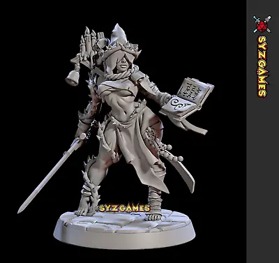 Blasphemia-Cultist Pinup | Fantasy Miniature DnD RPG Tabletop Game • $14.99