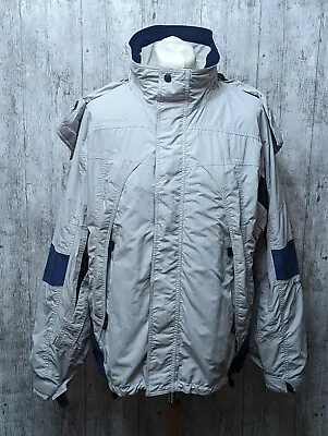 Columbia Convert Omni-Tech Coat Jacket Size L Hooded Waterproof Breathable • £35