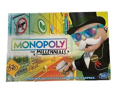 Hasbro Monopoly For Millennials Board Game NEW Sealed Ages 8+ • $29.99