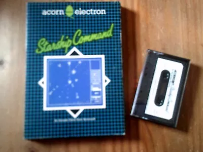 Starship Command For Acorn Electron - Tested & Working Vintage Cassette Big Box • £6.99