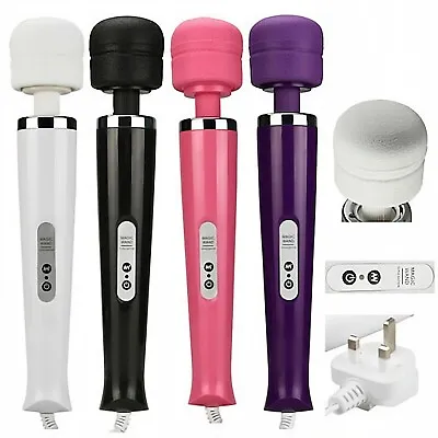 30 Speed Wired Magic Wand Powerful Full Body Massager 10 Vibration Uk Plug • £9.99