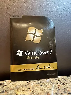 Microsoft  Windows 7 Ultimate 32/64-Bit (Retail (Media Only)) (1 Computer/s)... • $8.50