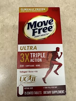 Schiff Move Free Ultra Triple Action Joint Bone Collagen 75 Tablets Exp. 2025+ • $25.88