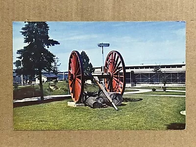 Postcard Traverse City Michigan Logging Wheels Lumbering Old Growth Forest Vtg • $3.99