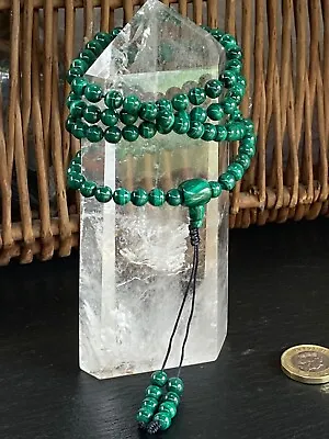 Mala Beads Malachite  - Yoga - Reiki - Meditation - Japamalas • $40.97