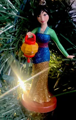 2023 Princess Mulan Christmas Tree Ornament W Beautiful Gold Sparkle Dress • $8.99