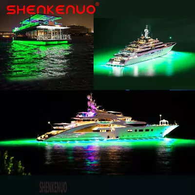 Underwater Fishing Lights LED Green Submersible 15000 Lumens Fish Attracter US • $26.39