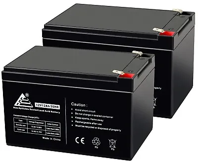 2 Pack: ExpertBattery 12V 12Ah F2 Bike Battery Replaces Discover D12120 MK • $54.99