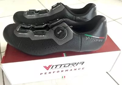 Vittoria Alise Road Shoes Black/Grey  42 / 8 1/2 • $64.99