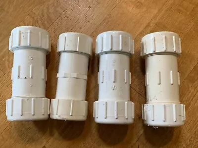 1-1/2 In PVC Pipe Compression Couplings Schedule 40 Repair Coupler (4 PIECES) • $12.75