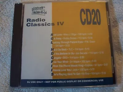 Mixx-it - Radio Classics Iv  Cd 20 - 1992 Promo (for Dj Use Only) Rare Cd Sealed • $17.99