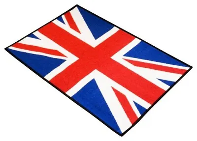 Union Jack Bike Tek Motorcycle Motorbike Entrance Door Mat Rug Red Blue 90x60cm • £9.99