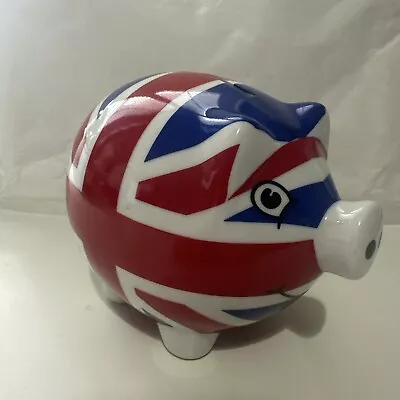 Union Jack Ceramic Money Box -Vintage • £4.99