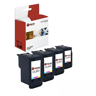 4Pk LTS CL241 Multicolored HY Compatible For Canon Pixma MG2120 MG2220 Ink • $114.99