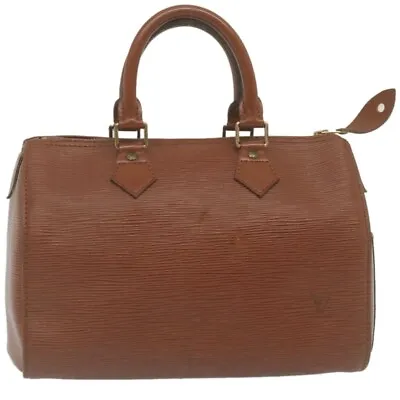 LOUIS VUITTON Epi Speedy 25 Hand Bag Kenia Brown M43013 LV Auth Pt996 • $280.80