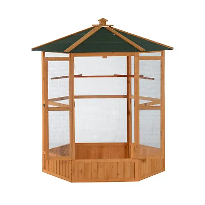 65 Inch Large Outdoor Aviary Bird Cage House For Parakeet Parrot Macaw Perch • $270.39