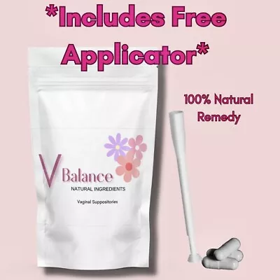 £11.50 • Buy 31 X Natural Remedy BV & Thrush Suppositories & FREE Applicator Fast Delivery