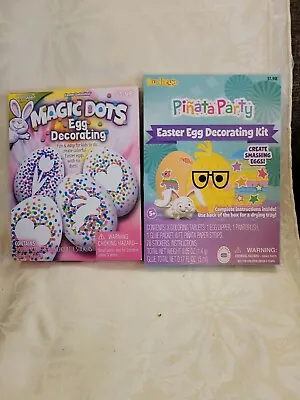 Lot Of 2 DUDLEYS  MAGIC DOTS  & PINATA PARTY EGG DYE DECORATING KITS  NEW • £8.69