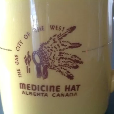 Medalta Medicine Hat Hycroft Ceramic Alberta Coffee Cup Mug Vintage Retro • $20