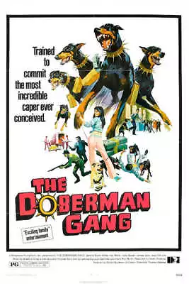 1972 THE DOBERMAN GANG VINTAGE ACTION MOVIE POSTER PRINT 54x36 BIG 9 MIL PAPER • $89.95