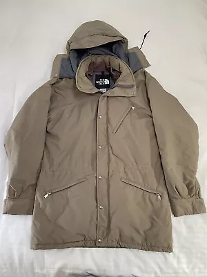 Vintage The North Face Gore-Tex Jacket Large Beige Full Zip Hooded Made In USA • $225