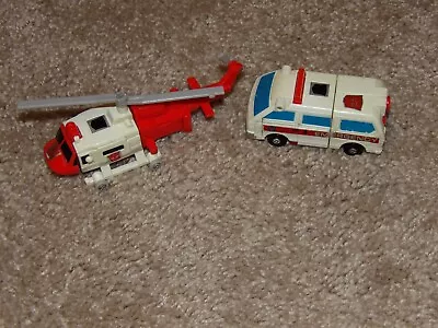 Blades Metal Chest And First Aid Plastic Lot G1 Vintage Original Transformer • $59.95