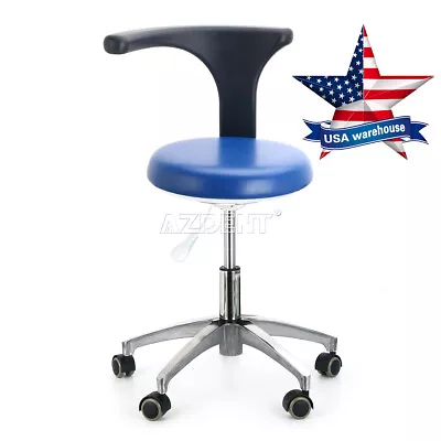 Dental Medical Mobile Chair Doctor Assistant Stool Adjustable Height PU Leather • $110.39