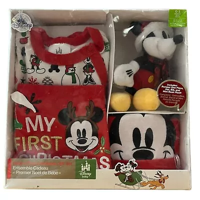 £35 • Buy Disney Baby Girl Boy Mickey Mouse My First Christmas Gift Set 0 To 3 Months BNIB