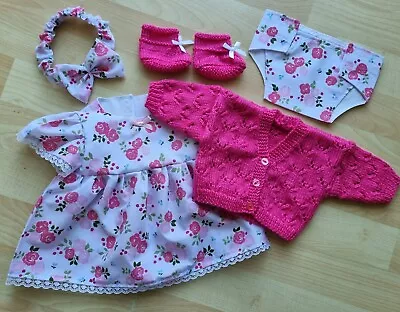 £13.99 • Buy Baby Annabell /Luvabella 17 To 19 Inch Dolls 5 Piece Roses Dress Set (47)