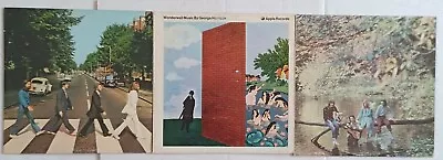 The Beatles Abbey Road +George Harrison Wonderwall +Wings Wild Life -Lot Of 3 LP • $29.50