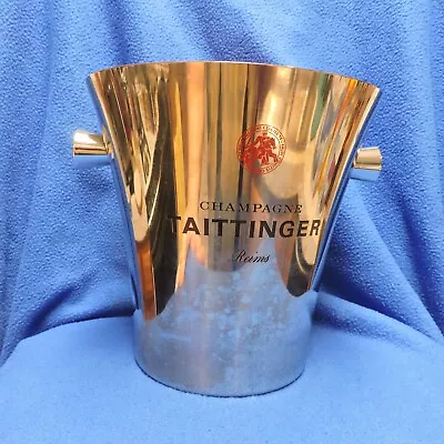 Taittinger Reims Magnum Silver And Red Champagne Ice Bucket • £42.75